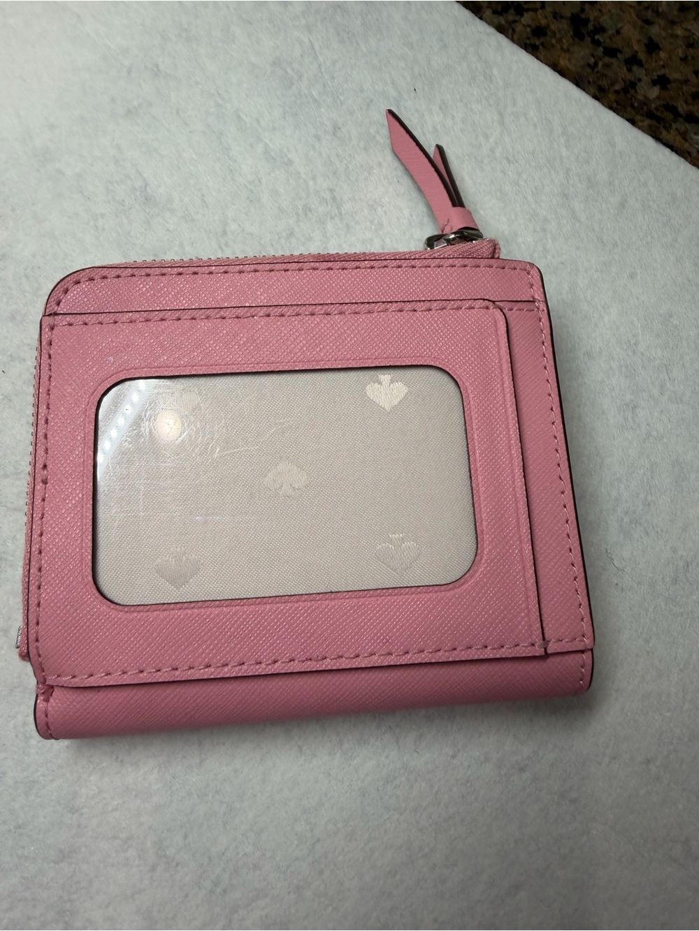 kate spade Pink Leather Shoulder Bag with Matching Wallet and Cream Tag - Picture 12 of 15